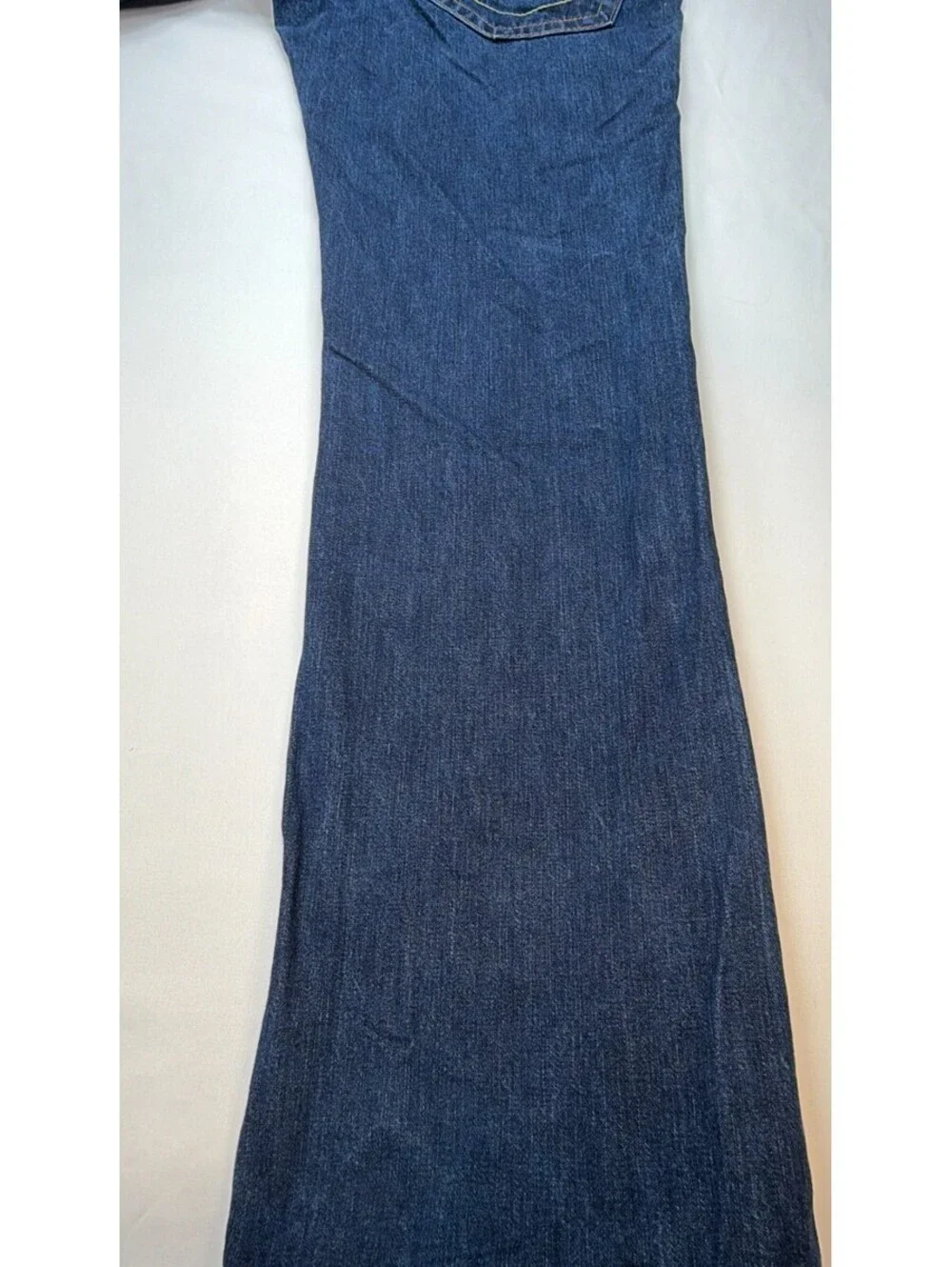 True Religion Men's Jeans Straight Denim Mid Rise 5 Pocket Solid Size 36 Blue